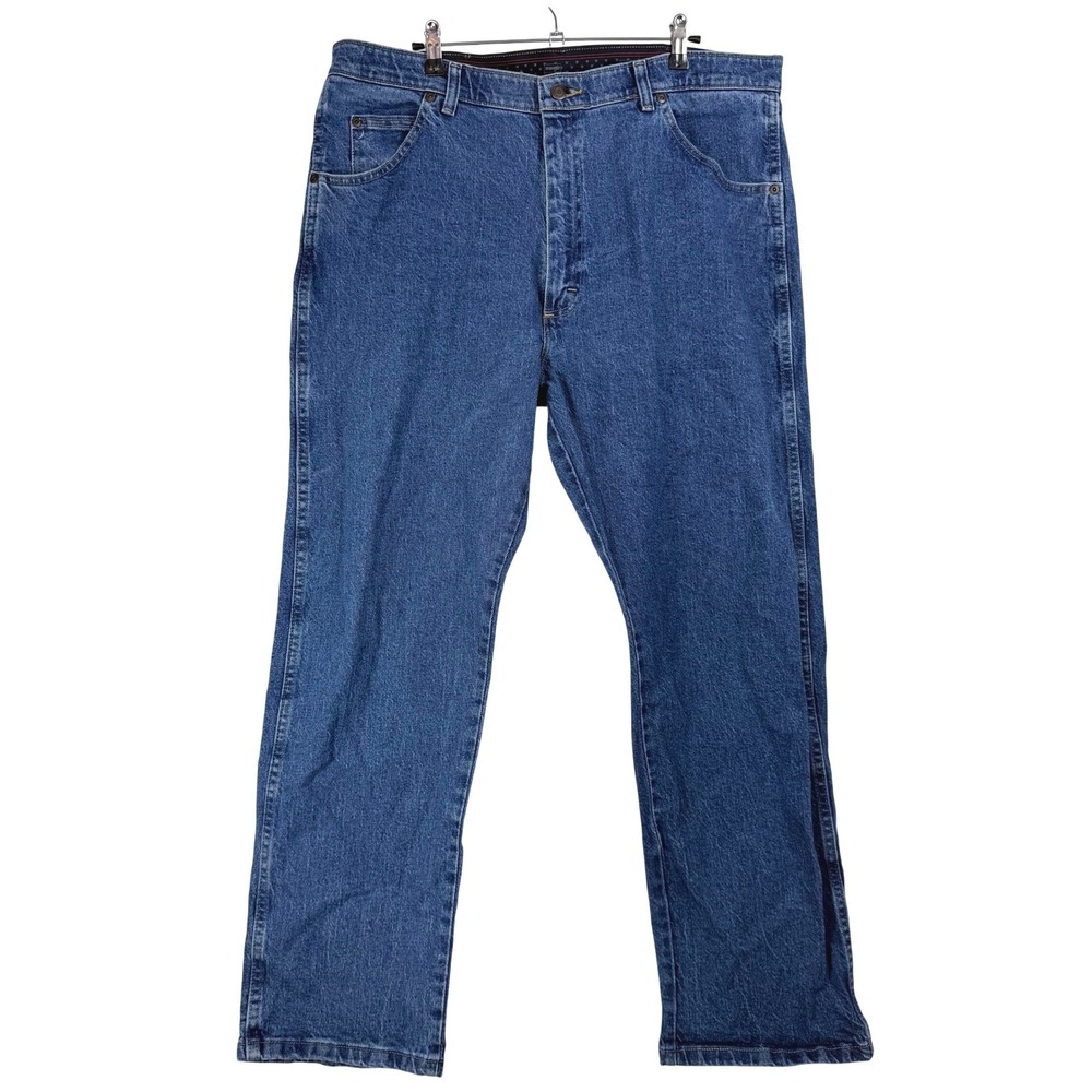 Wrangler Mens 40x29 Blue Regular Fit Premium Quality Denim Jeans